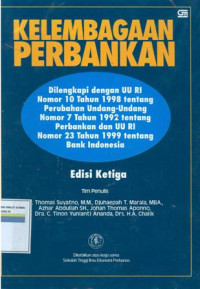 KELEMBAGAAN PERBANKAN : Edisi ketiga
