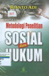Image of Metodologi penelitian sosial dan hukum