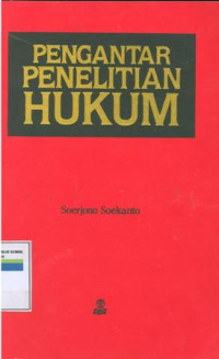 Image of PENGANTAR PENELITIAN HUKUM