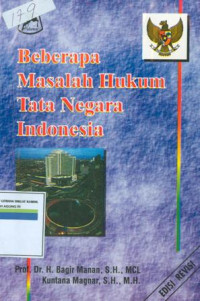 Beberapa Masalah Hukum Tata Negara Indonesia