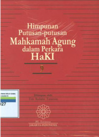 Image of Himpunan putusan-putusan Mahkamah Agung dalam perkara haki:9