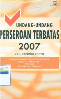 Image of Undang-undang perseroan terbatas 2007