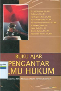 Image of Buku agar pengantar ilmu hukum