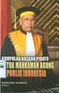 Image of Kumpulan naskah pidato ketua mahkamah agung republik indonesia