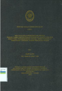 Image of KKP PIM IV: Rencana kerja peningkatan kinerja tenaga teknis kepaniteraan peradilan agama pada sub direktorat pengembangan tenaga teknis peradilan direktorat jendral badan peradilan agama
