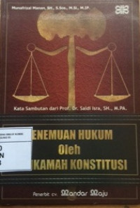 Image of Penemuan hukum oleh mahkamah konstitusi