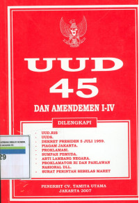 UUD 45 Dan Amandemen I-IV
