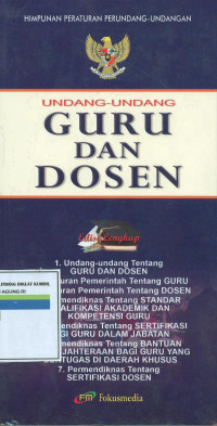 Image of Undang-undang guru dan dosen