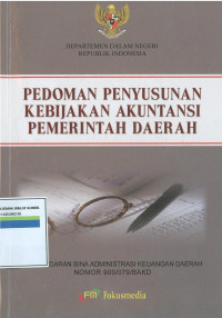 Image of Pedoman penyusunan kebijakan akuntasi pemerintah daearah