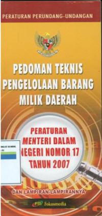 Image of Peraturan perundang-undangan:pedoman teknis pengelolaan barang milik daerah