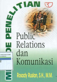 Image of Metode penelitian : public relations dan komunikasi