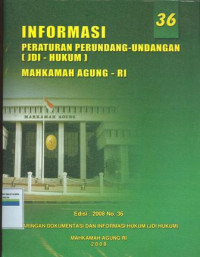 Image of Informasi peraturan perundang-undangan mahkamah agung ri no. 36