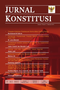 Image of Jurnal Konstitusi, Volume 6 Nomor 3, September 2009