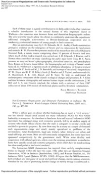 Image of Non-Government Organizations and Democratic Participation in Indonesia