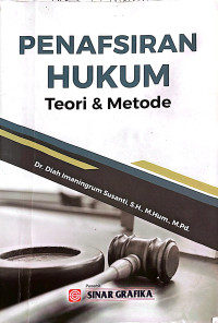Image of Penafsiran Hukum: Teori & Metode