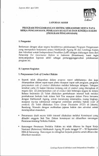 Image of Program Pengembangan Sistem, Mekanisme serta Tata Kerja Pengawasan, Penilaian Kualitas  dan Kinerja Hakim (Program Pengawasan)
