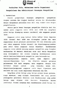 Image of Pebaikan pola, mekanisme serta organisasi pengelolaan dan administrasi keuangan pengadilan