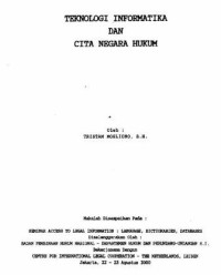 Image of Teknologi informatika dan cita negara hukum