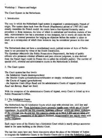 Image of The Court System in Netherlands