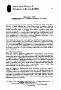 Image of Reposisi keberadaan fraksi melalui UU Susduk