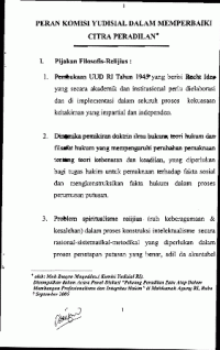 Image of Peran Komisi Yudisial dalam memperbaiki citra peradilan