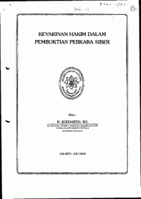 Image of Keyakinan hakim dalam pembuktian perkara siber