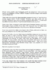 Image of Dana kampanye - Semudah menghitung